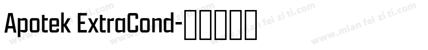 Apotek ExtraCond字体转换